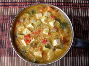 RED LENTIL AND TOFU CURRY