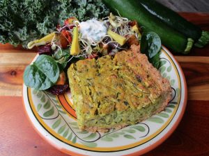 ZUCCHINI AND KALE PIE