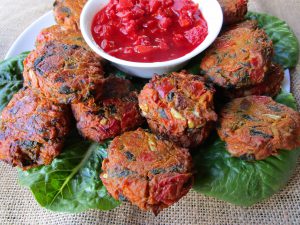 SWEET POTATO AND VEGETABLE PATTIES