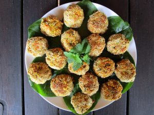 SWEET POTATO AND MINT BALLS